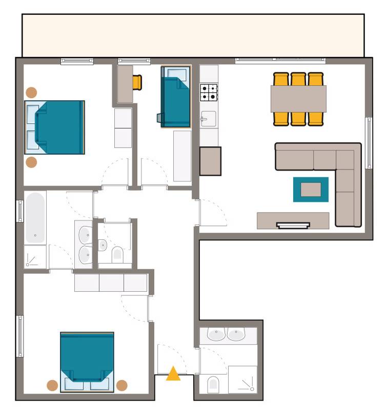 Plattegrond Laijola appartement 101