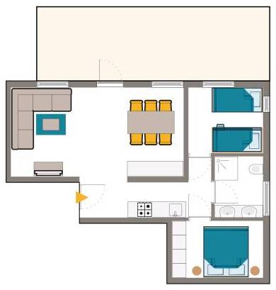Plattegrond Laijola appartement 104