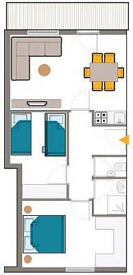 Plattegrond Laijola appartement 112