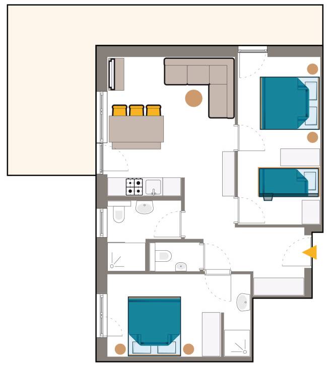 Plattegrond Laijola appartement 201