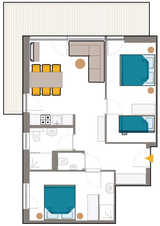 Plattegrond Laijola appartement 204