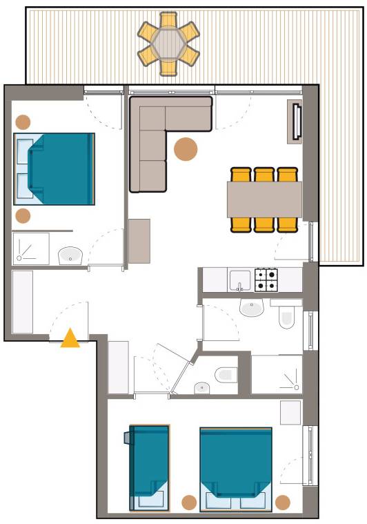 Plattegrond Laijola appartement 207