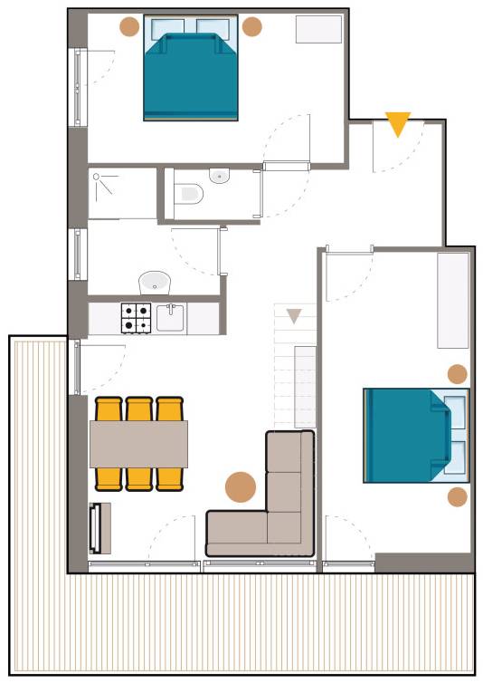 Plattegrond Laijola appartement 211