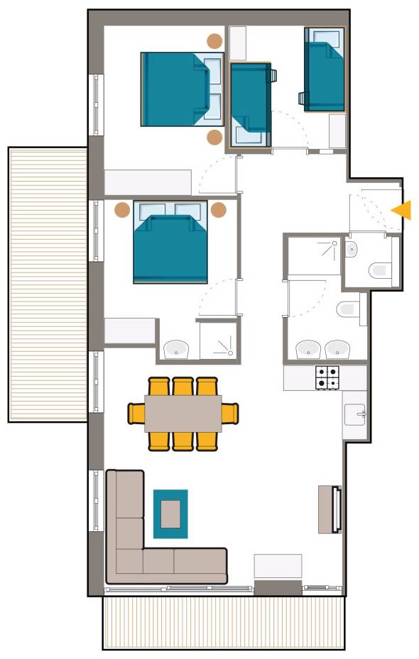 Plattegrond Laijola appartement 303