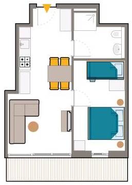 Plattegrond Laijola appartement 304