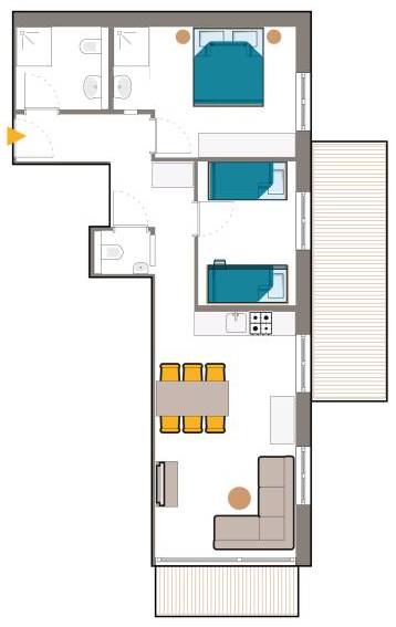 Plattegrond Laijola appartement 305