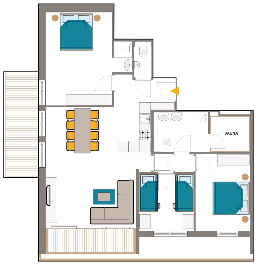 Plattegrond Laijola appartement 306