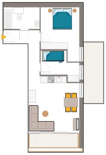 Plattegrond Laijola appartement 307
